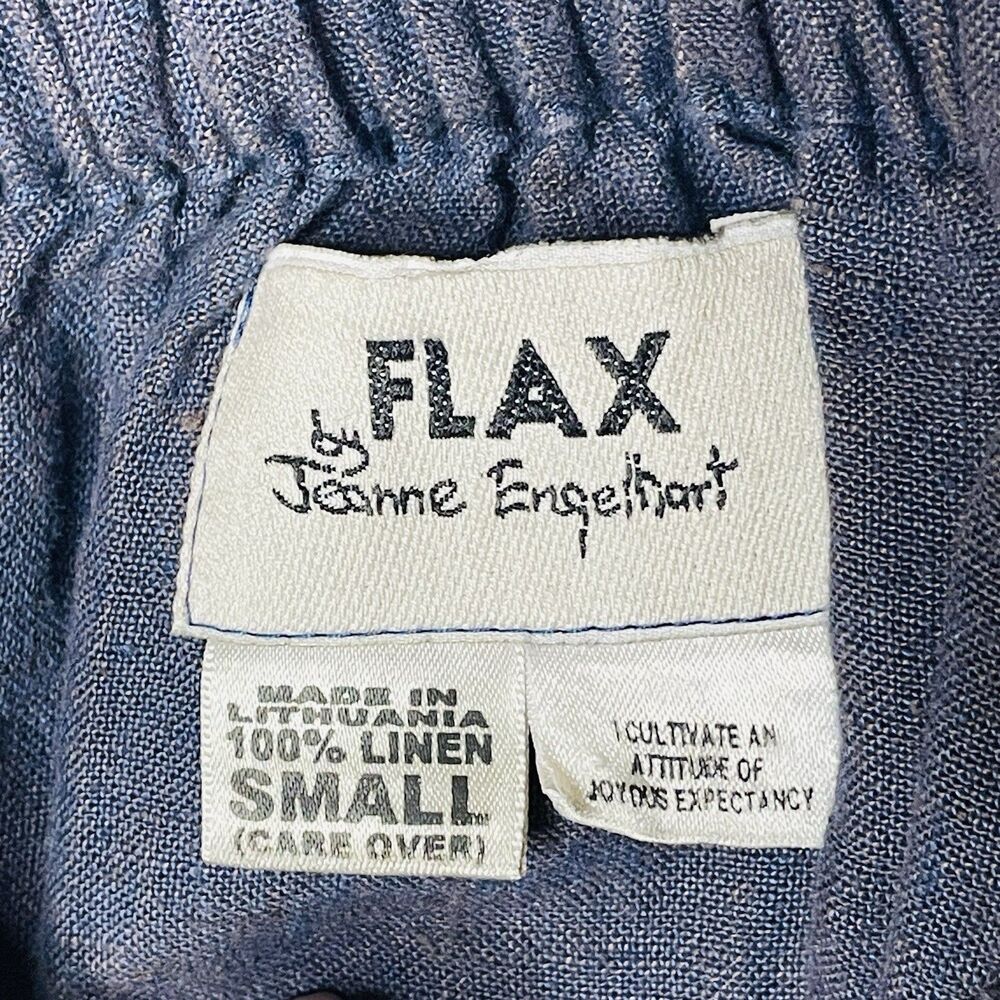 Flax 100% Linen Skirt Small Pull On Maxi Coastal Artsy Relaxed Lagenlook Natural - Picture 5 of 5